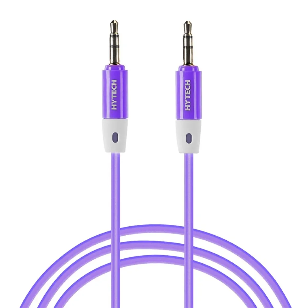 Hytech Hyx70 1M 3.5Mm Stereo Ses Kablosu,Mor