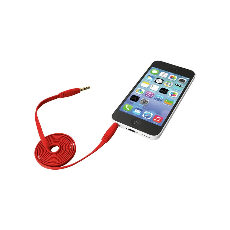 Trust 20177 Flat Audio Cable 1m,Kırmızı 