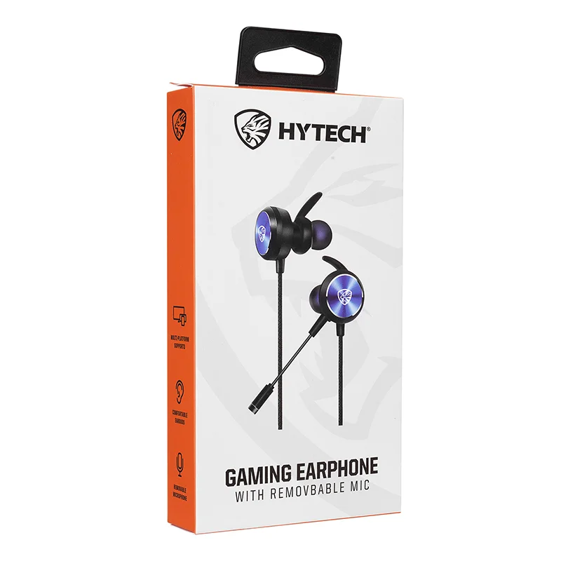 Hytech HY-GK3 3,5 Oyuncu Esnek Mikrofonlu Mavi Kulakiçi Kulaklık