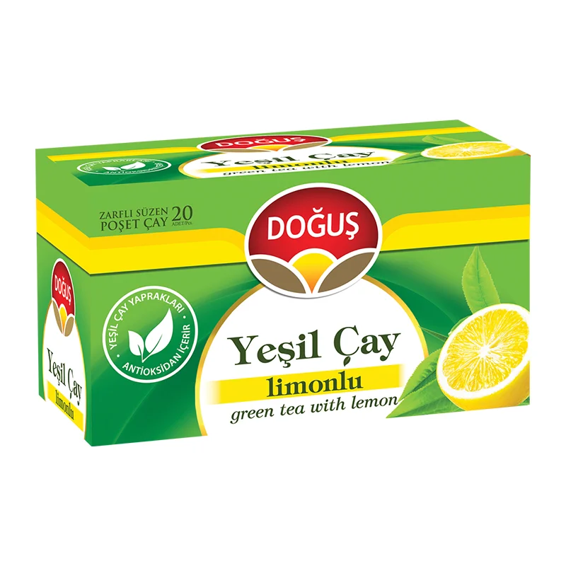Doğuş Yeşil Çay Limonlu Poşet Çay 20X1.75 Gr