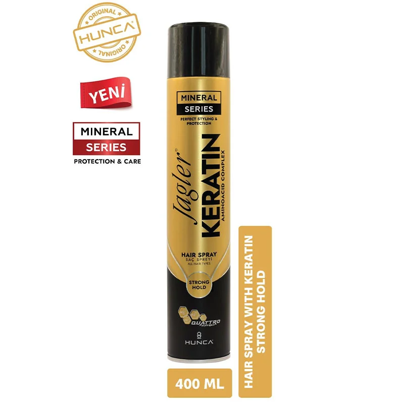 Jagler Mineral Serisi Keratin Saç Spreyi / Güçlü Tutuş - 400 Ml