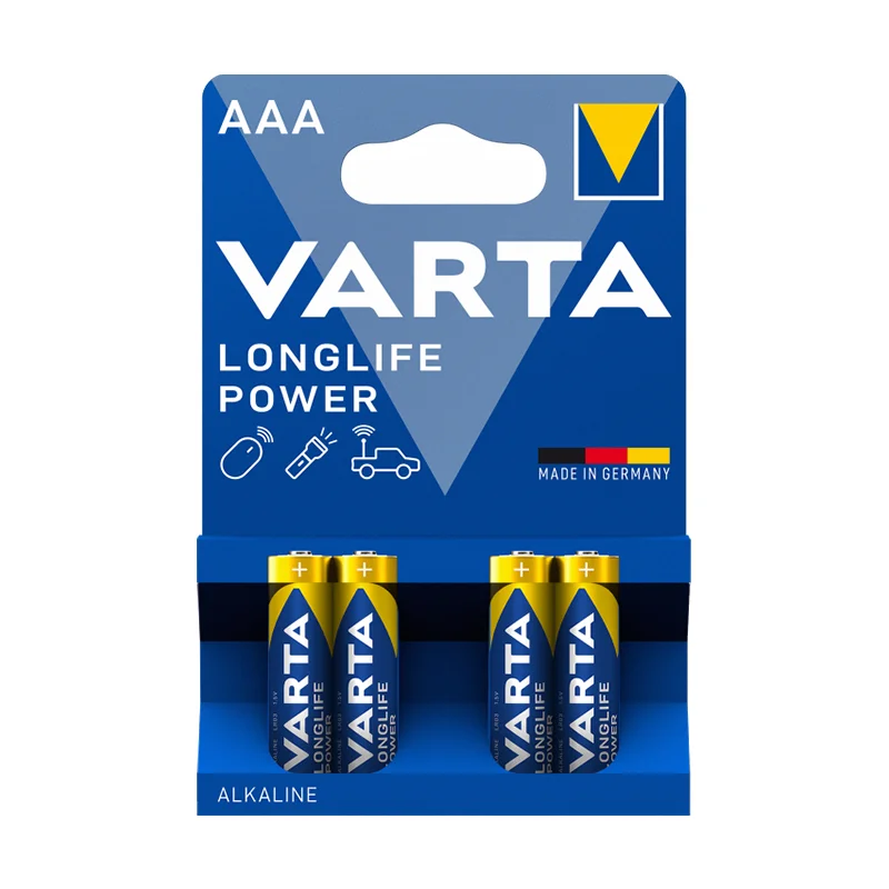 Varta Longlife Power Alkalin İnce Pil - AAA - 4&amp;#39;lü