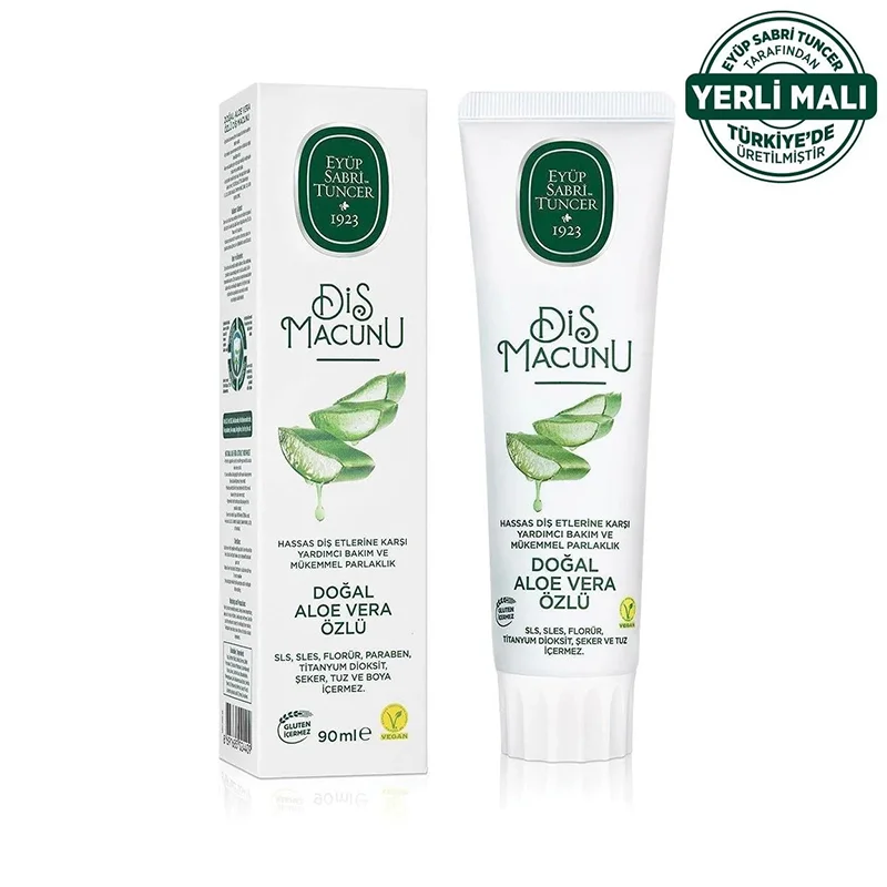 Eyüp Sabri TuncerDoğal Aloe Vera Özlü Diş Macunu 90 ml