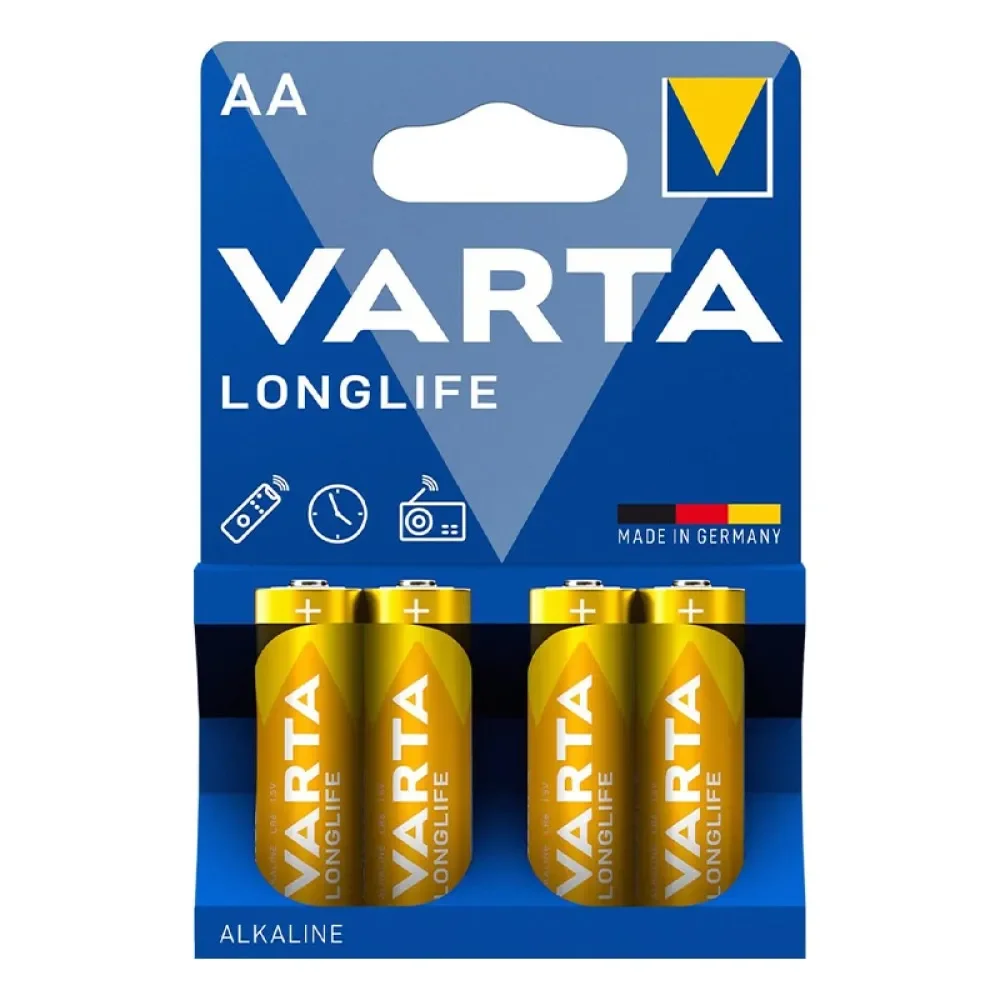 Varta Longlife Extra Alkalin Kalem Pil - AA - 4'lü