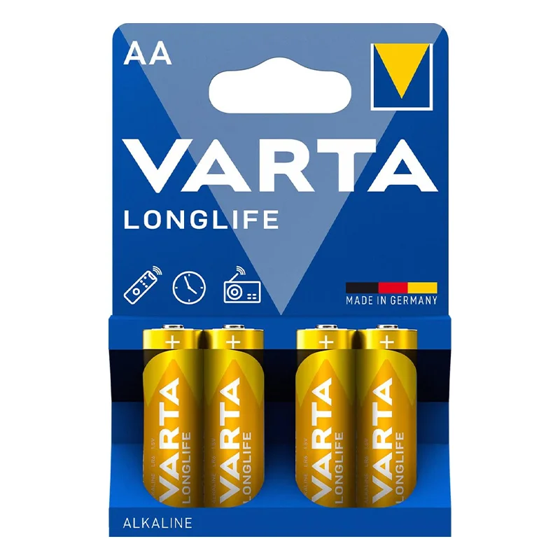 Varta Longlife Extra Alkalin Kalem Pil - AA - 4&amp;#39;lü