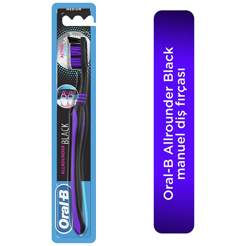 Oral-B Allrounder Siyah Orta Diş Fırçası