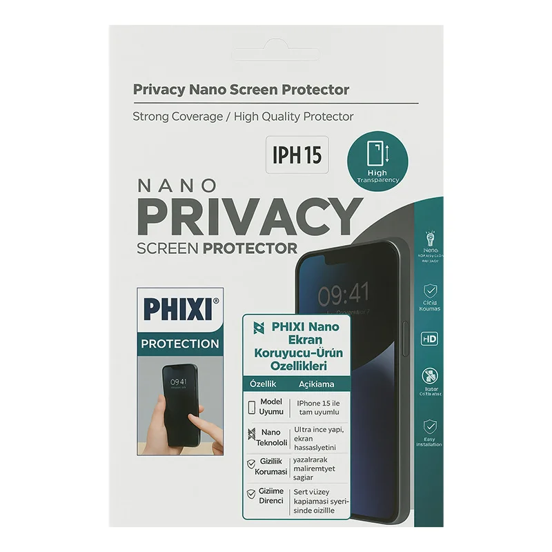 HIXI Nano HD Clear Ekran Koruyucu (6.7 inç) – İPN 11 PRO MAX-XS MAX