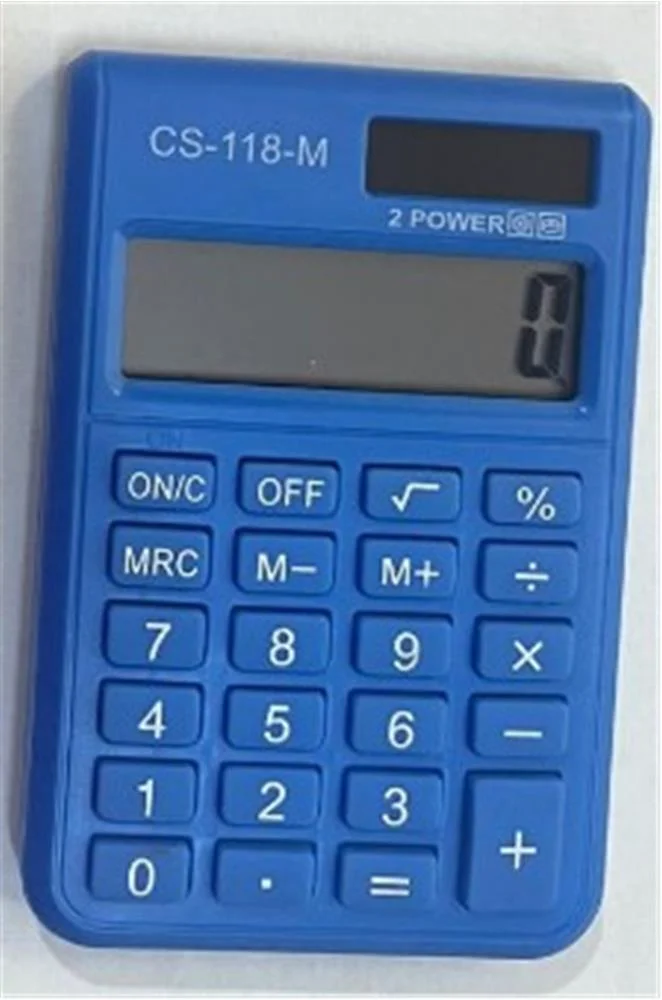 CSL CS-118-M Mavi 8 Hane Cep Tipi Hesap Makinesi