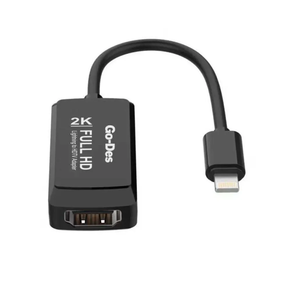 Go Des GD-8275 Lightning HDMI 2k Dönüştürücü Adaptör Lightning Av Kablo