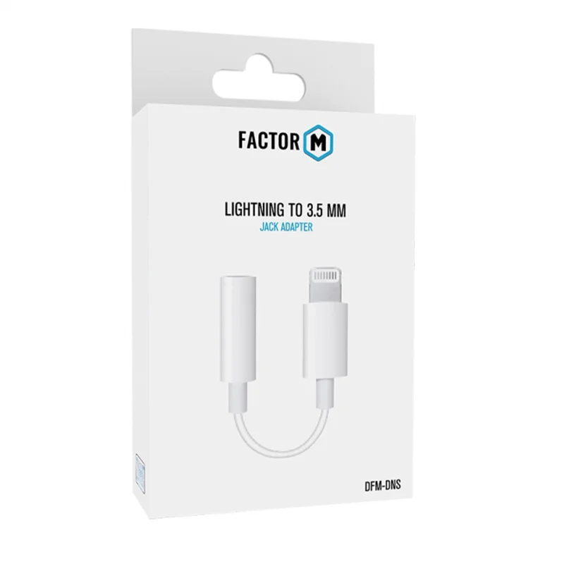 Factor-M Lightning to 3.5mm Dönüştürücü Kablo -Beyaz