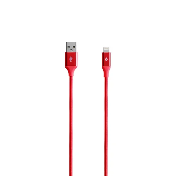 Ttec Alumicable™  Lightning  Usb Şarj/Senkronizasyon Kablosu 2Dk16K,Kırmızı