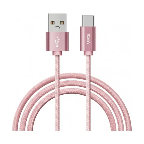 Vrs Typec Şarj Ve Data Kablo Rose Pink