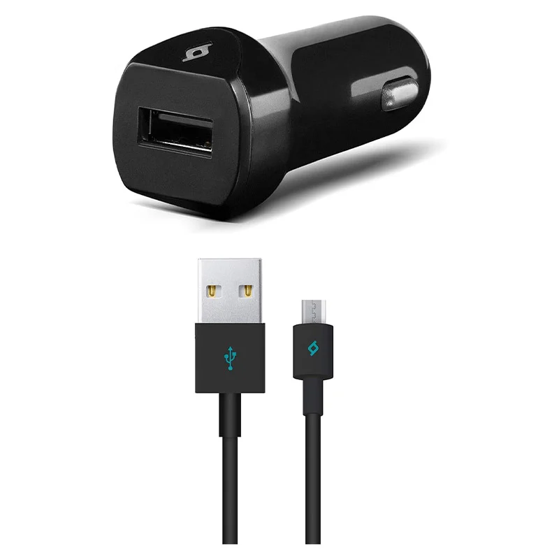 Ttec SpeedCharger Micro USB 2.1A, 120 cm Kablolu Araç Şarj Aleti, Siyah