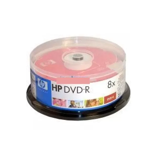 Hp Dvdr 4.7 Gb 8X 120 Min 25&amp;#39;&amp;#39;Li Cake Box
