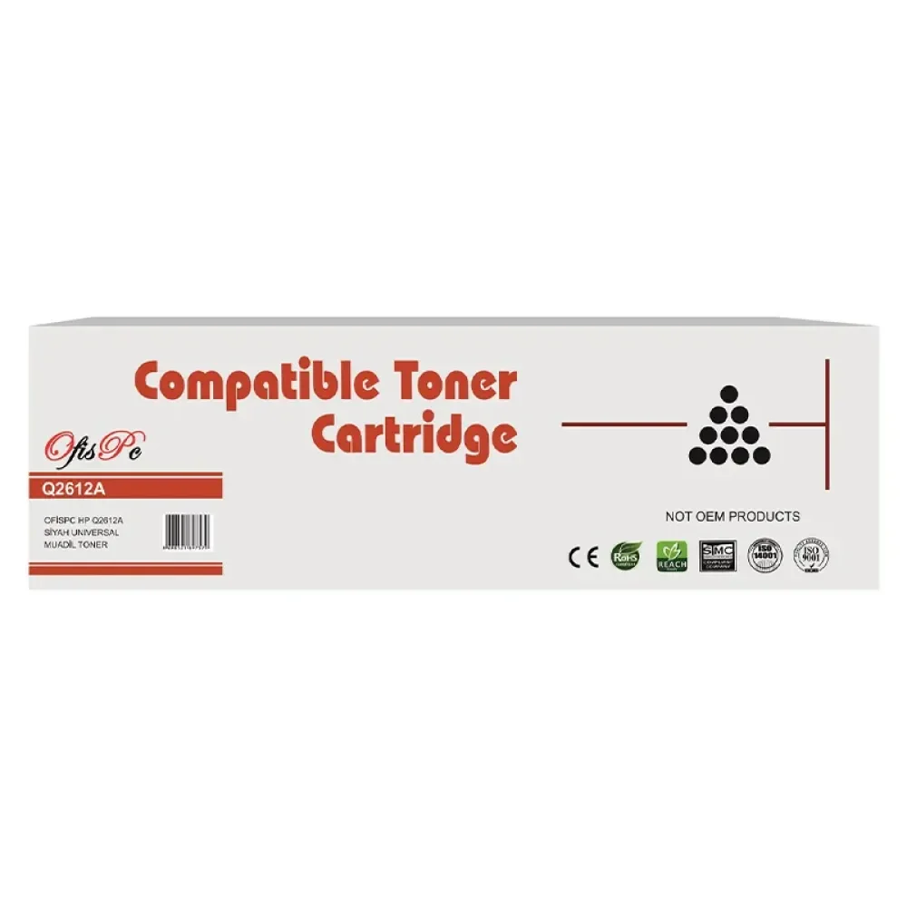 OFİSPC Hp Q2612a 2.000 Sayfa Çipsiz Universal Muadil Toner 1010-1018-1022-1020