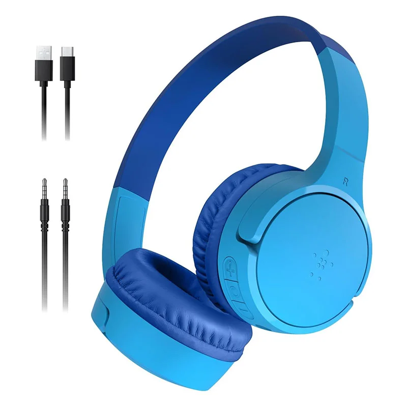 Belkin AUD002 SoundForm Mini Kablosuz Kafaüstü Çocuk Kulaklık-Mavi