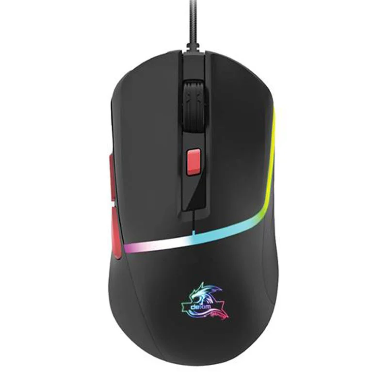 Dexim Rainbow LED Işıklı 6400 Dpı Kablolu Gaming Oyuncu Mouse