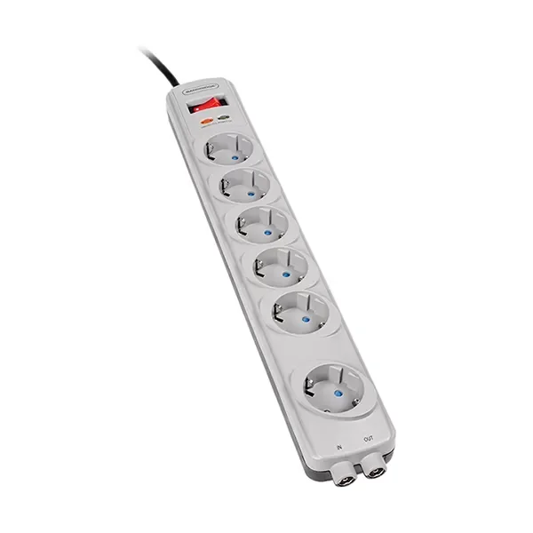 Bandridge Bpc6632Ge 6Ac Çıkış (Lar) 230V 1.8M Beyaz Dalgalanma Koruması