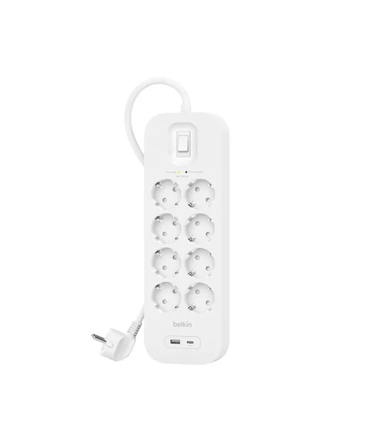 Belkin USB-C-USB-A 8x Akım Koruyucu Priz 2M