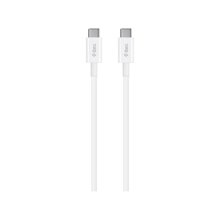 TTEC 2DK36B TYPE C - TYPE C BEYAZ ŞARJ KABLOSU