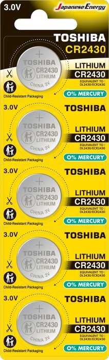 Toshiba Cr 2430 Lithium 5'li Pil