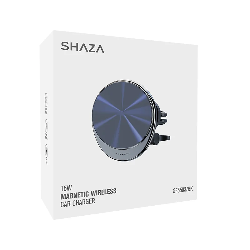 SHAZA MagSafe Uyumlu Hızlı Şarj Özellikli Araç İçi Telefon Tutucu