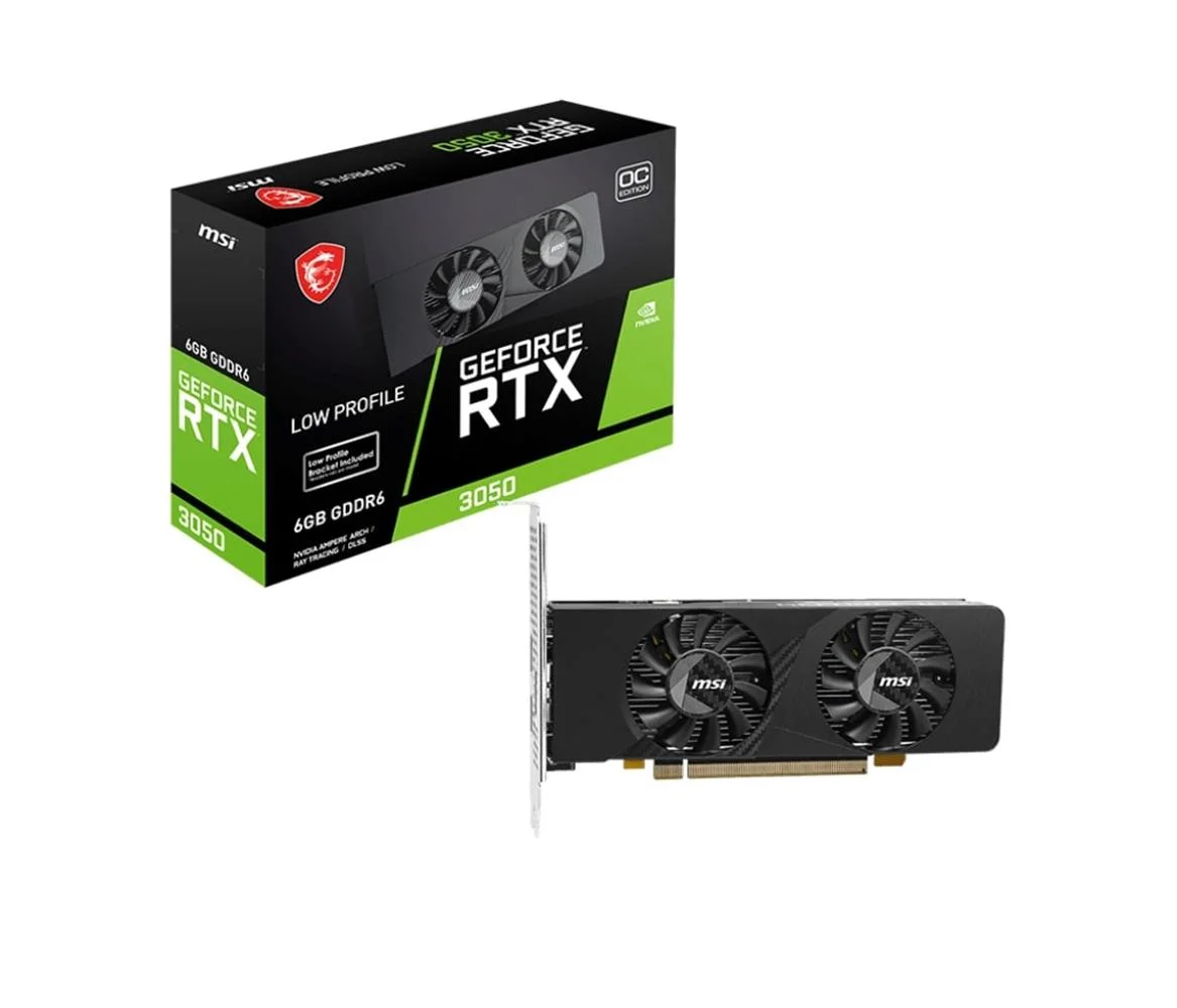 Msi GeForce RTX3050 LP E 6G OC GDDR6 96Bit DX12 Gaming (Oyuncu) Ekran Kartı