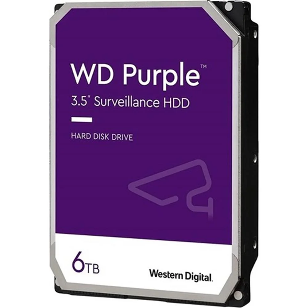 Wd 6TB Purple 3.5" 256MB Sata 6GB-s 7-24WD64PURZ Güvenlik Disk (Resmi Distribitör Ürünü)