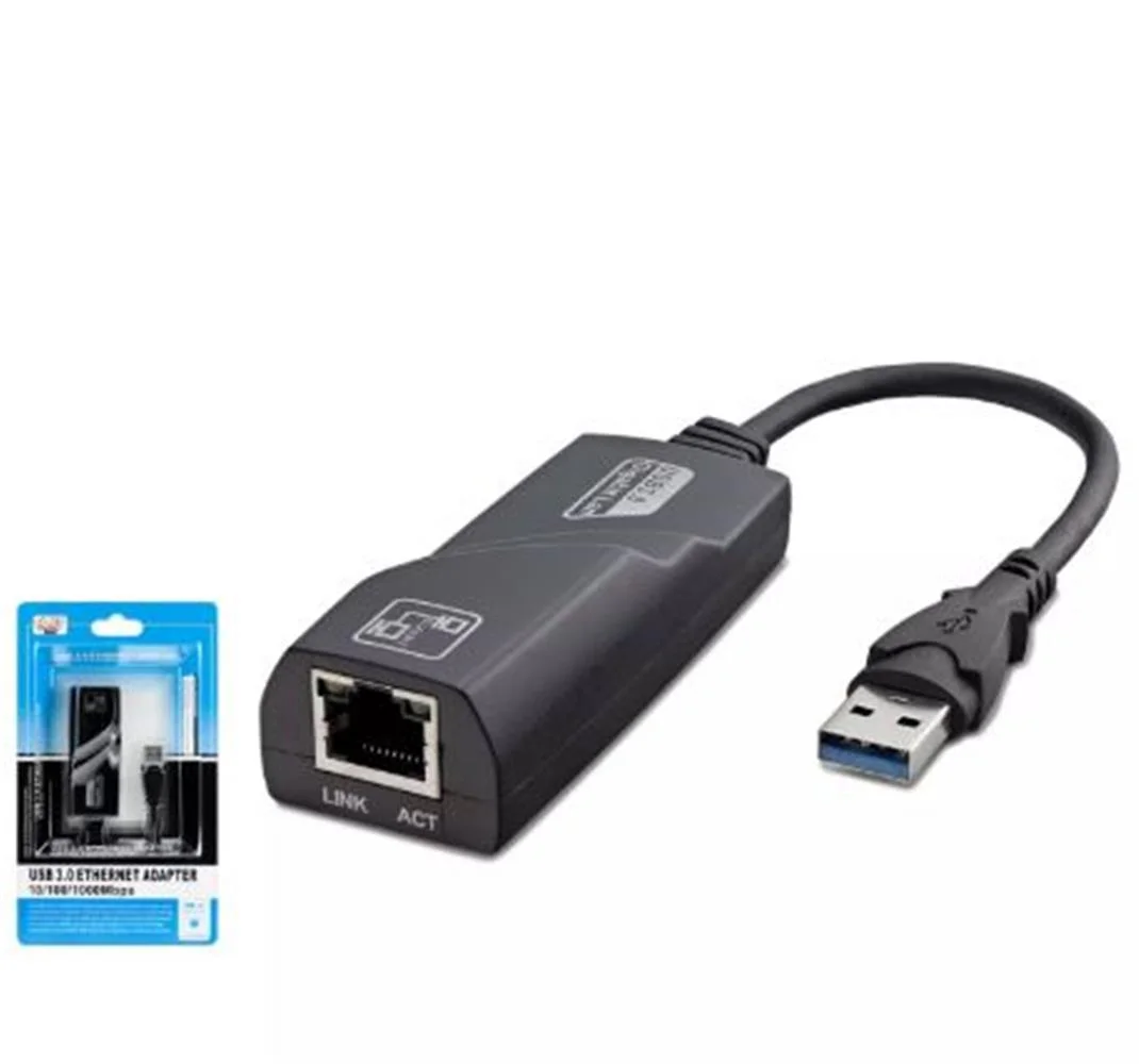 HADRON HDX5265 USB3.0 ETHERNET CARD 10-100-1000 MBPS SİYAH