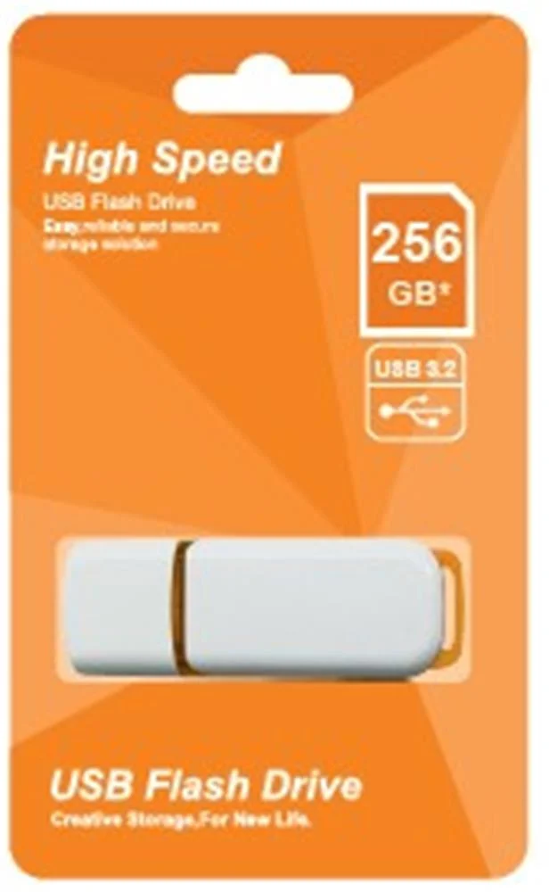 Elba 256GB Plastik Beyaz-Turuncu 3.2 USB Flash Bellek