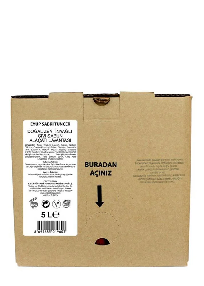 Eyüp Sabri Tuncer Zeytinyağlı Sıvı Sabun Japon Kirazı Çiçeği 5lt Bag In Box Endüstriyel