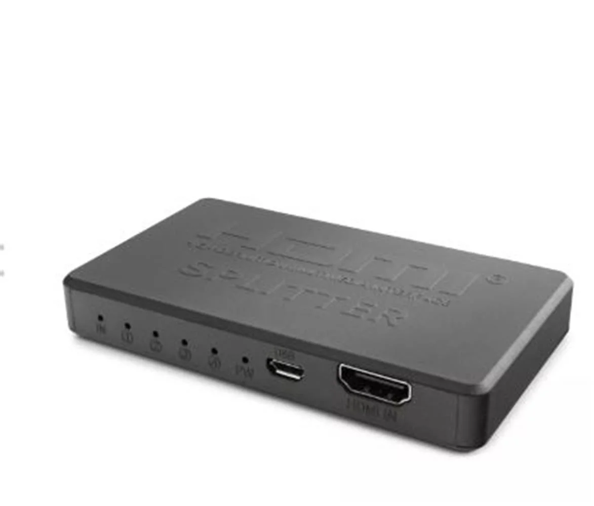 Hadron Hdx1372 Hdmi Splitter 4Port 4K-20 With Usb Power Cable