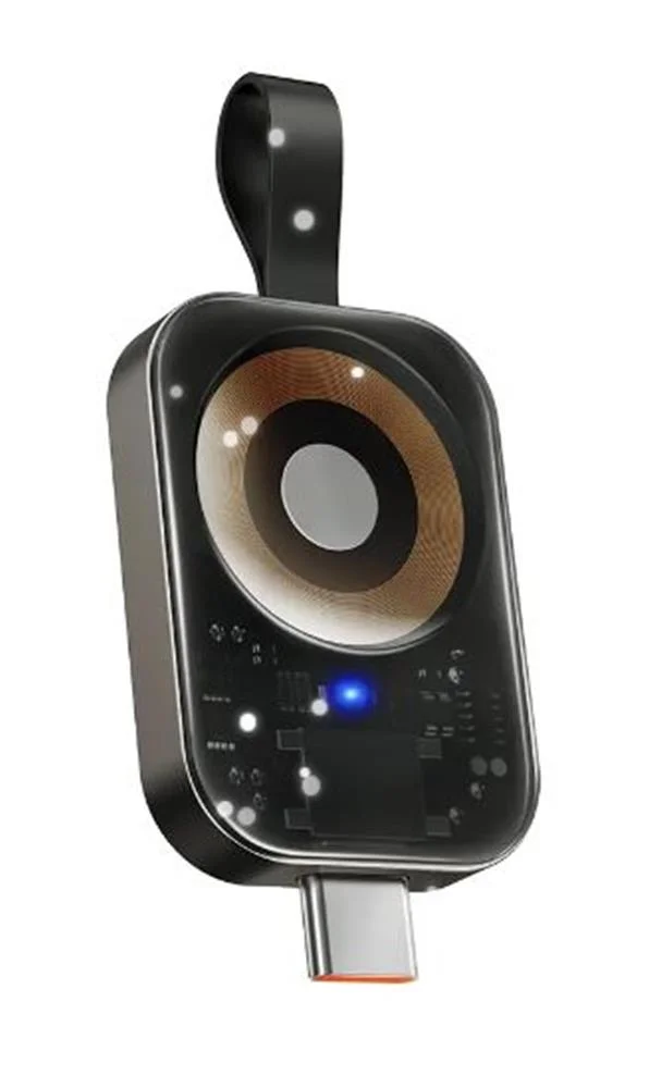 MCDODO CH-2062 3.5W Apple Watch İçin Type-C Girişli Manyetik Kablosuz Şarj Aleti - Siyah