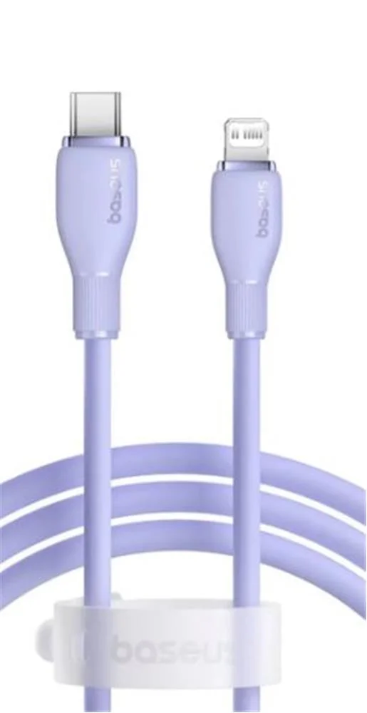 Baseus Pudding USB-A Light 2.4A Kablo 1.2m Mor (P10355700511-00)