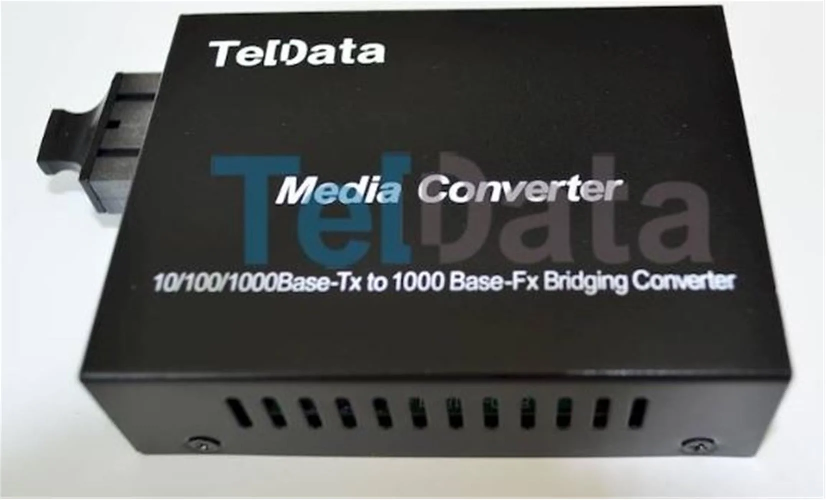 Teldata Media Converter Single Mode 10-100-1000 20 Km Dual Sc 2 Li Paket Set