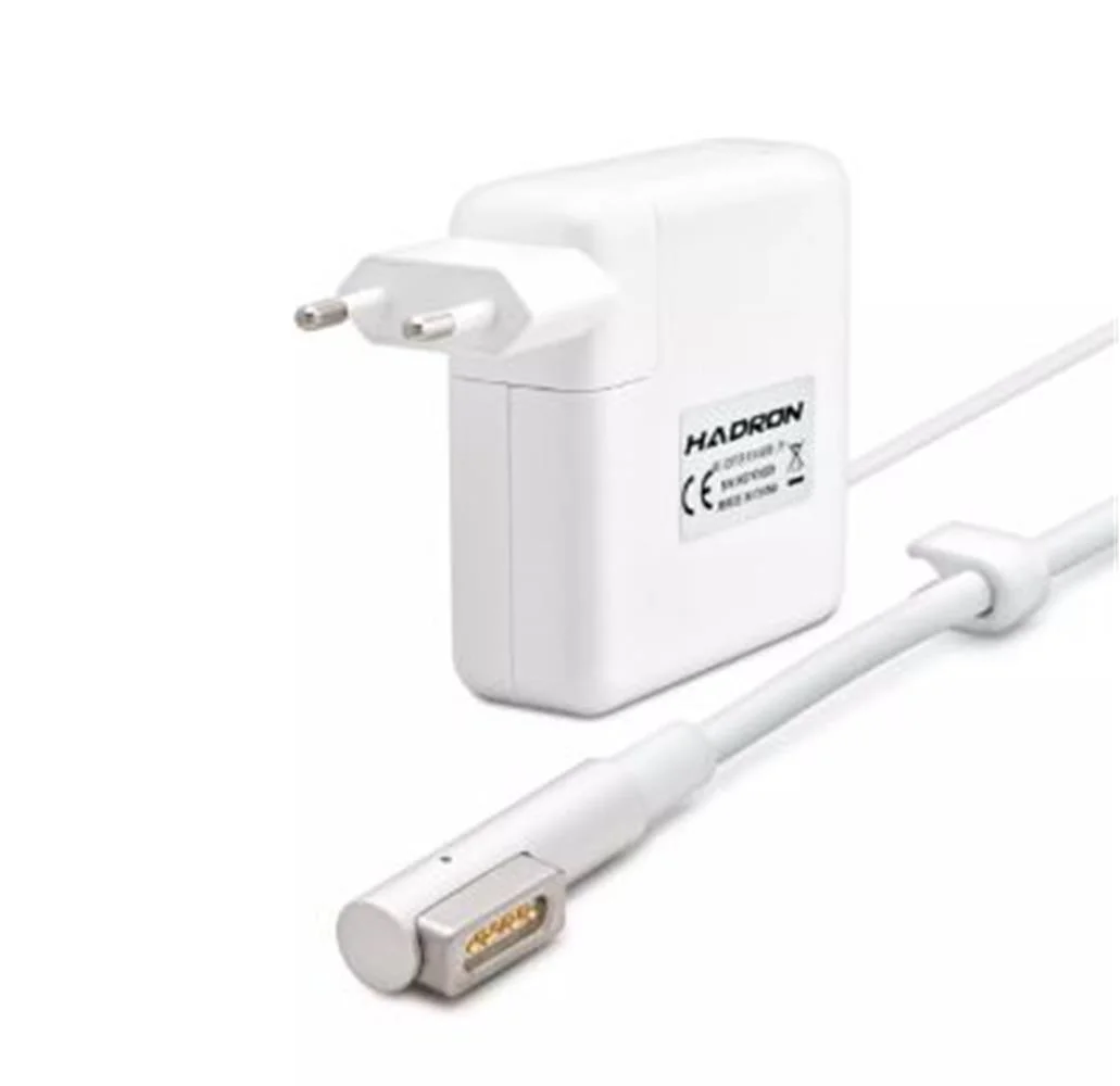 Hadron HD797 APPLE Uyumlu 18.5V 4.6A 85W Laptop Adaptörü (L Tip) Beyaz