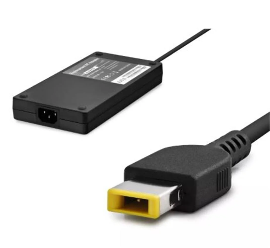 Hadron GXHH6 LENOVO - IBM Uyumlu 20V 11.5A 230W Laptop Adaptörü (Usb Tip Sarı Kare Uç) Siyah
