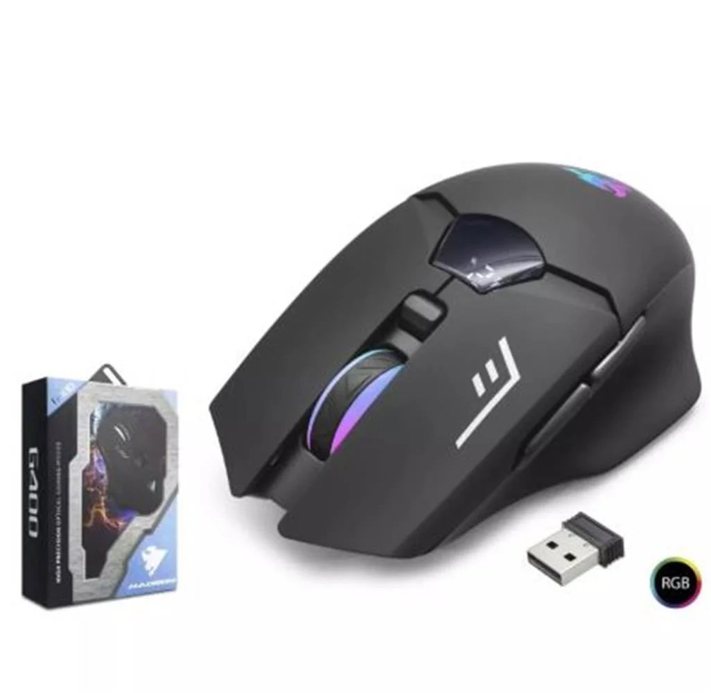 Hadron G400 Bluetooth Oyuncu Mouse Type-C Port Şarjlı + Led Ekran Rgb 1600Dpi Sessiz Siyah