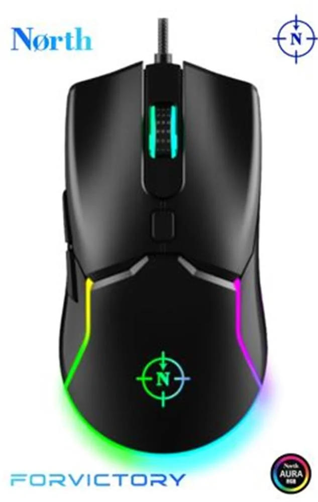North Air Black RGB Kablolu Profesyonel Oyuncu Mouse