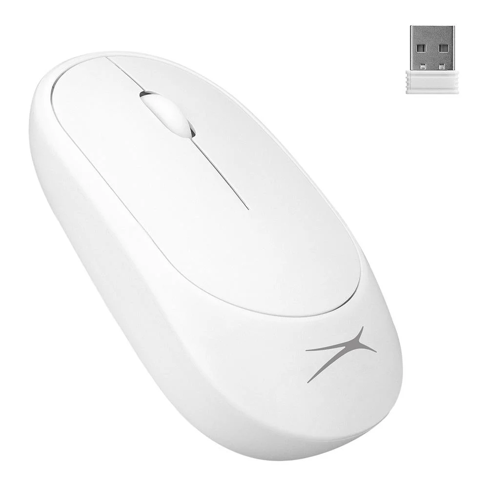 Altec Lansing ALBM7314 Beyaz 2.4GHz USB 1200DPI Alkalin Pilli Kablosuz Mouse