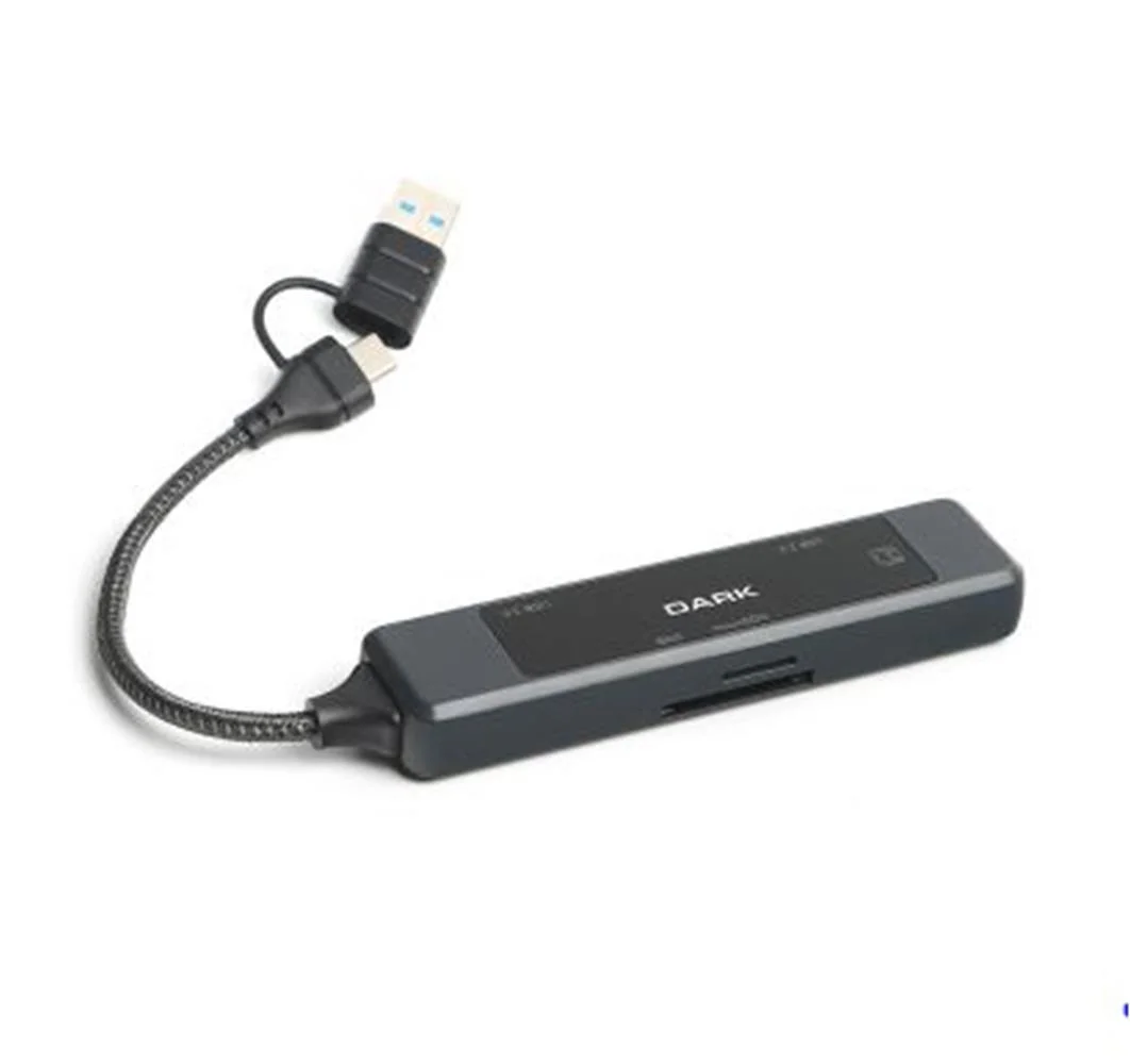 Dark DK-AC-USB350L USB-C &amp; USB-A to 5 Port 2xUSB-A, Megabit Ethernet, USB3.0 Multi Port HUB