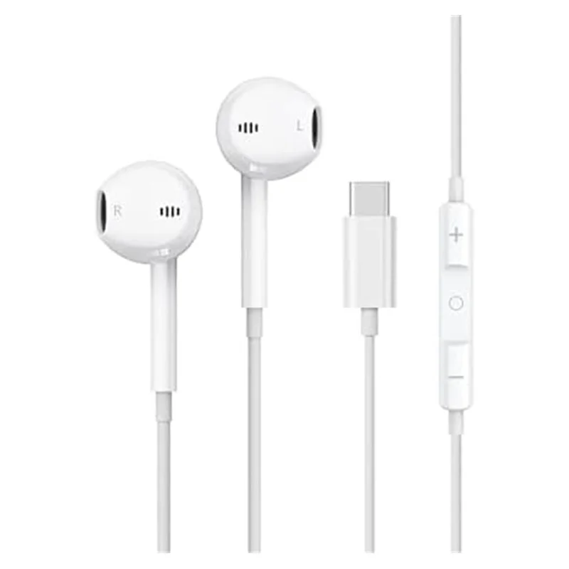 Hp DHH-3113C-WT Kablolu Kulakiçi Type-C Ses Kontrol Butonlu Mikrofonlu Beyaz Kulaklık