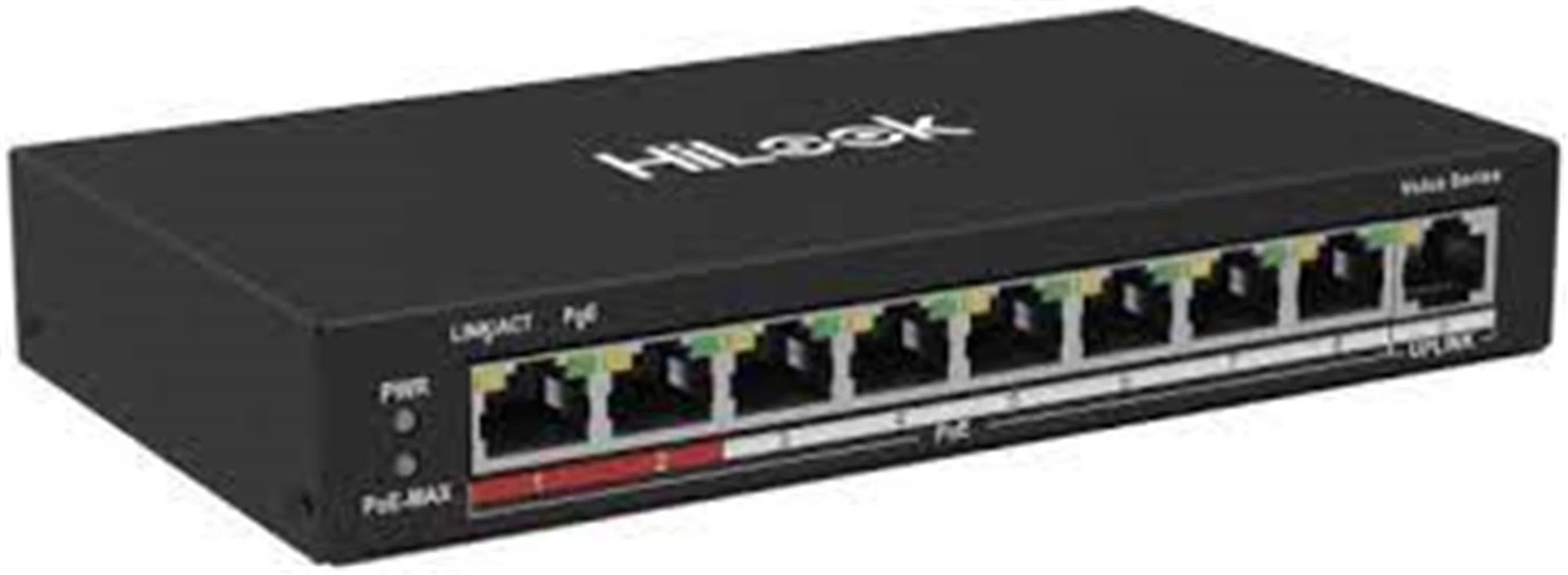 Hilook NS-0109P-60(B) 8 Port 10-100 8 Port PoE 60W +1 Port Megabit Uplink Poe Switch