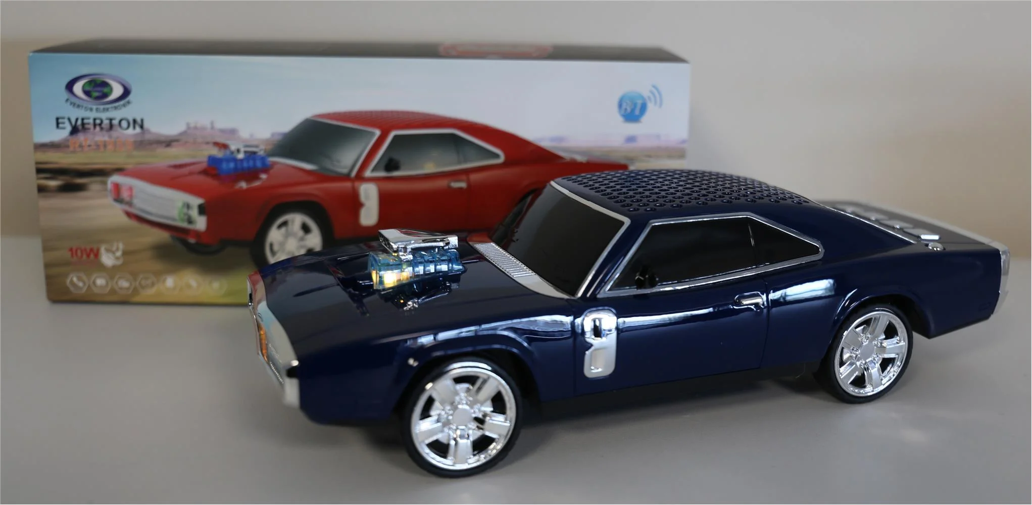 EVERTON RT-1959 Dark Blue  Arabalı  Bluetooth Fm-Usb-Tf-Aux Şarjlı Nostaljik Radyo