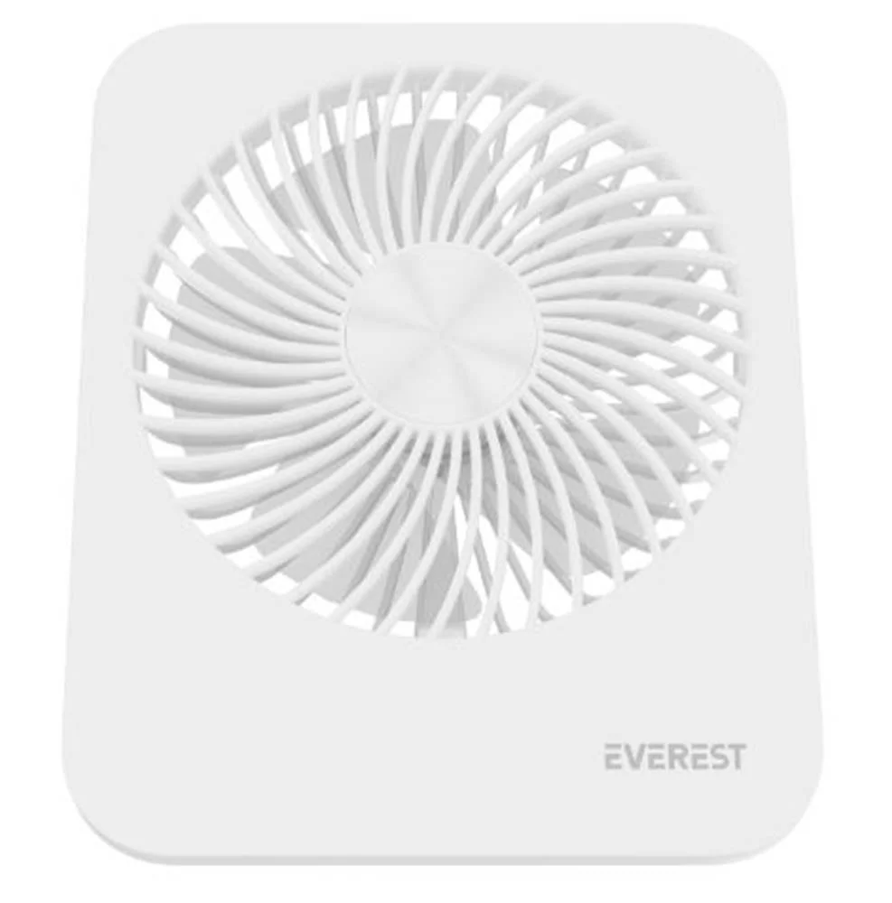 Everest EFN-601 Beyaz 2000mAh 4 Kademeli 4000RPM Hız Metal Ayak Masaüstü Usb Fan