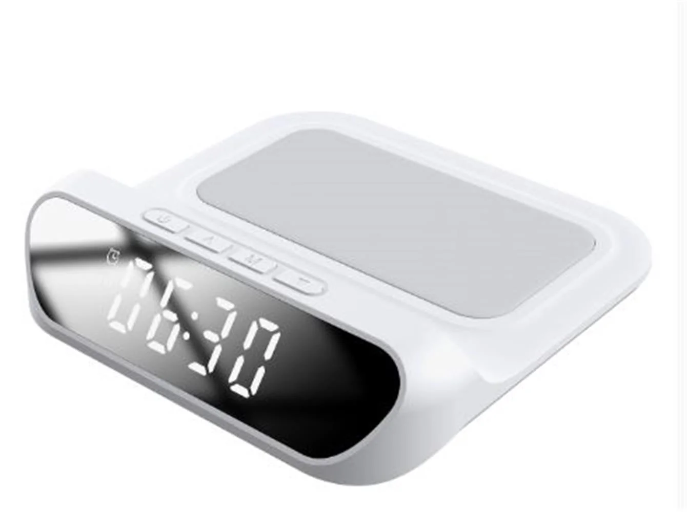 S-link SL-CW18 Beyaz Telefon Uyumlu 15W LCD Ekran Double Alarmli Kablosuz Şarj Cihazı