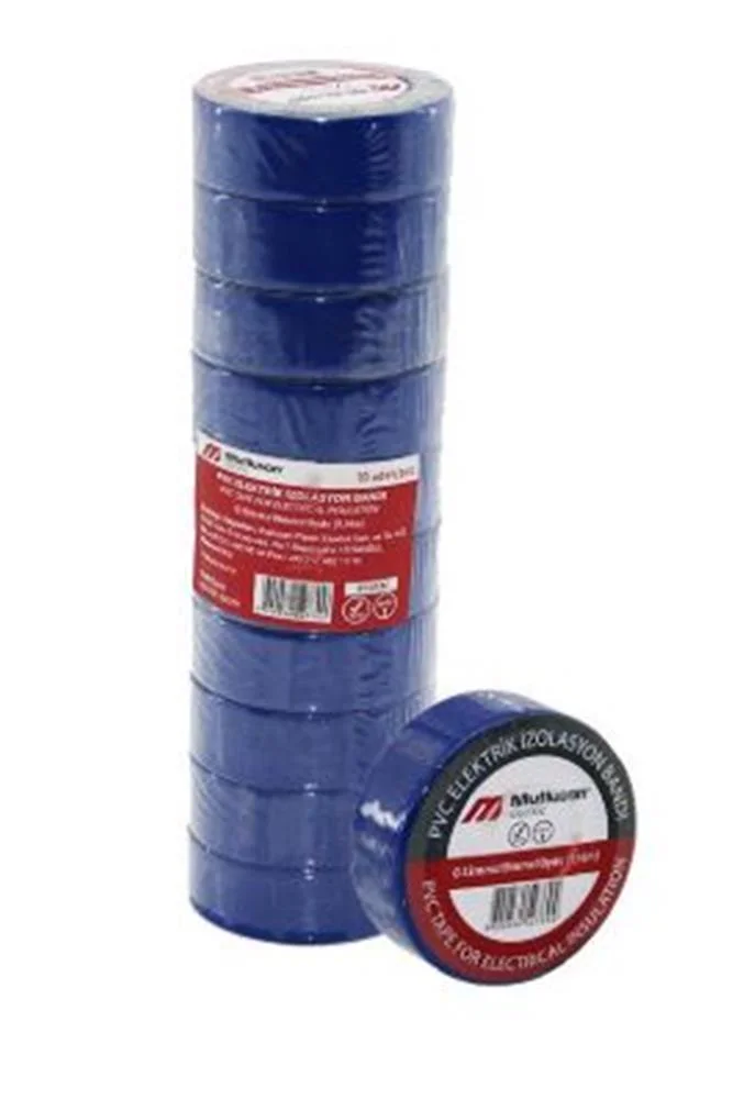 Mutlusan 10-19 İzole Bant 10lu(Elektrik Bant) Mavi 065133131019