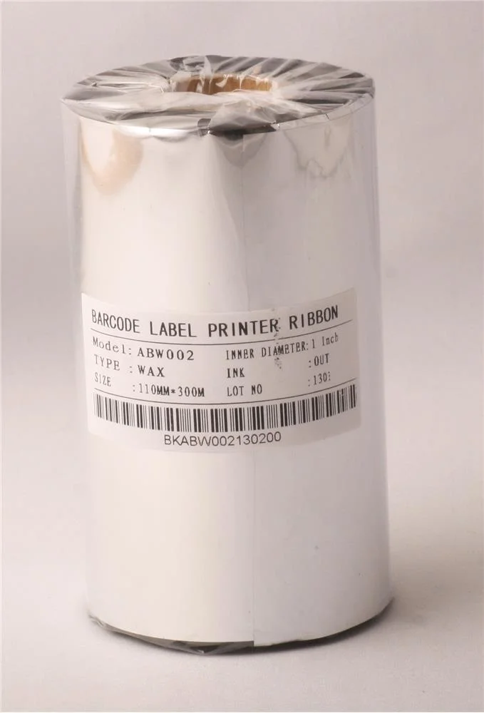 Ribbonsan RB00006 WX-10FBK 110-300MT Wax Ribbon