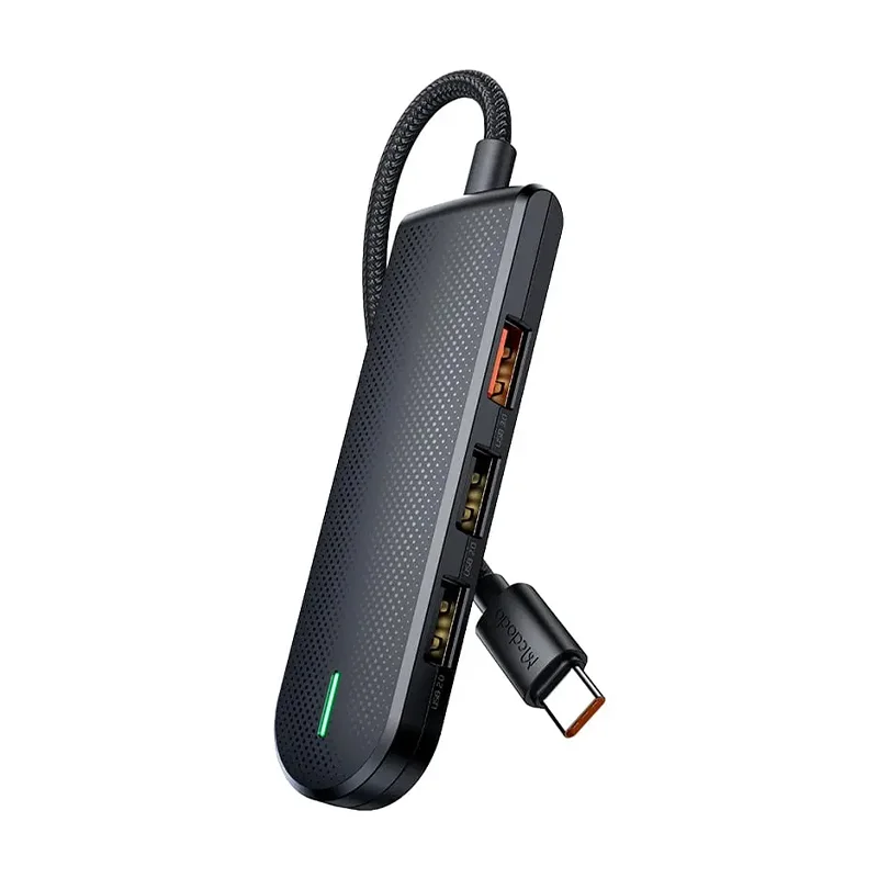 MCDODO HU-1430 5 in 1 Type-C Çoklayıcı (USB3.0x1+USB2.0x2+SD-TF Card Slotx1)- Gri