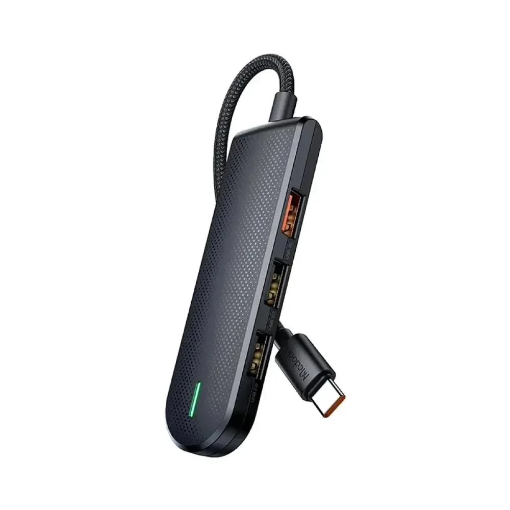 MCDODO HU-1430 5 in 1 Type-C Çoklayıcı (USB3.0x1+USB2.0x2+SD-TF Card Slotx1)- Gri